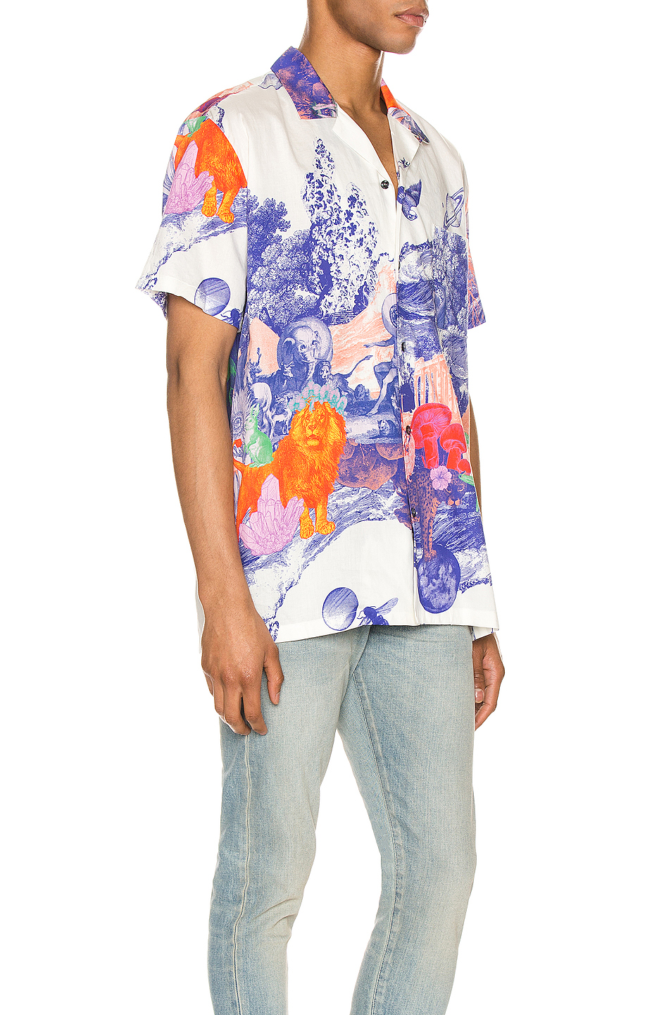 image 2 of double rainbouu hawaiian shirt in animal kingdom