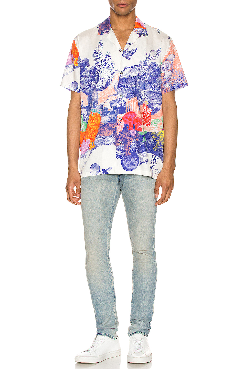 image 4 of double rainbouu hawaiian shirt in animal kingdom