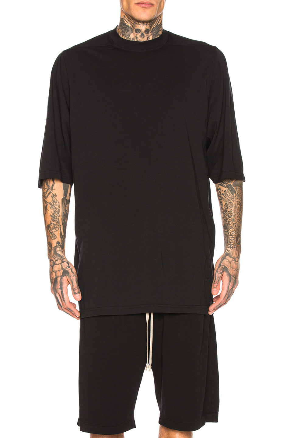 image 1 of drkshdw by rick owens jumbo tee in black