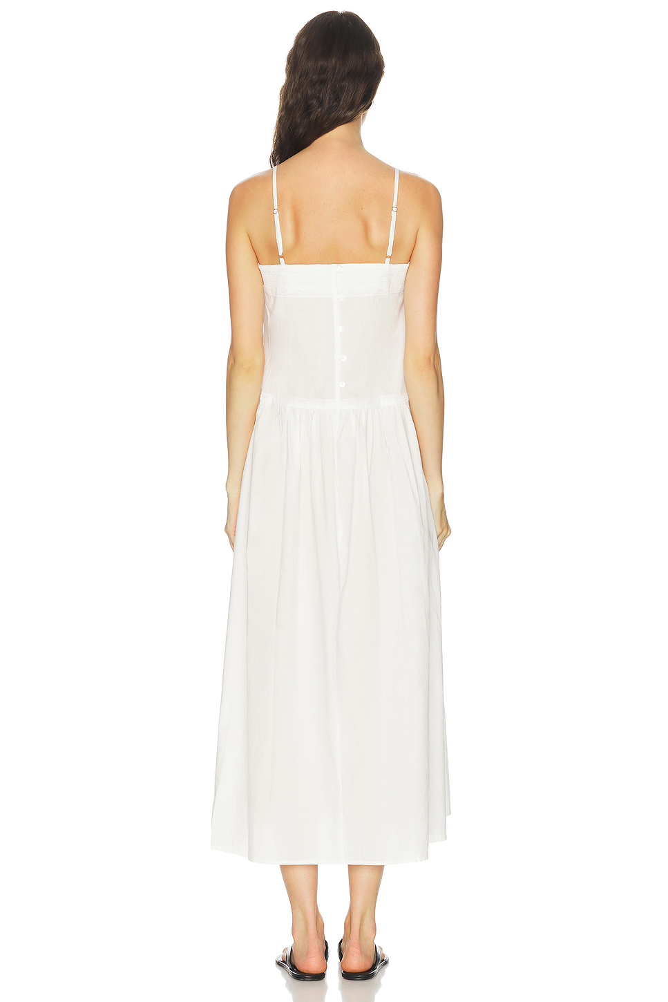 Polyester Poplin Shift Maxi Dress