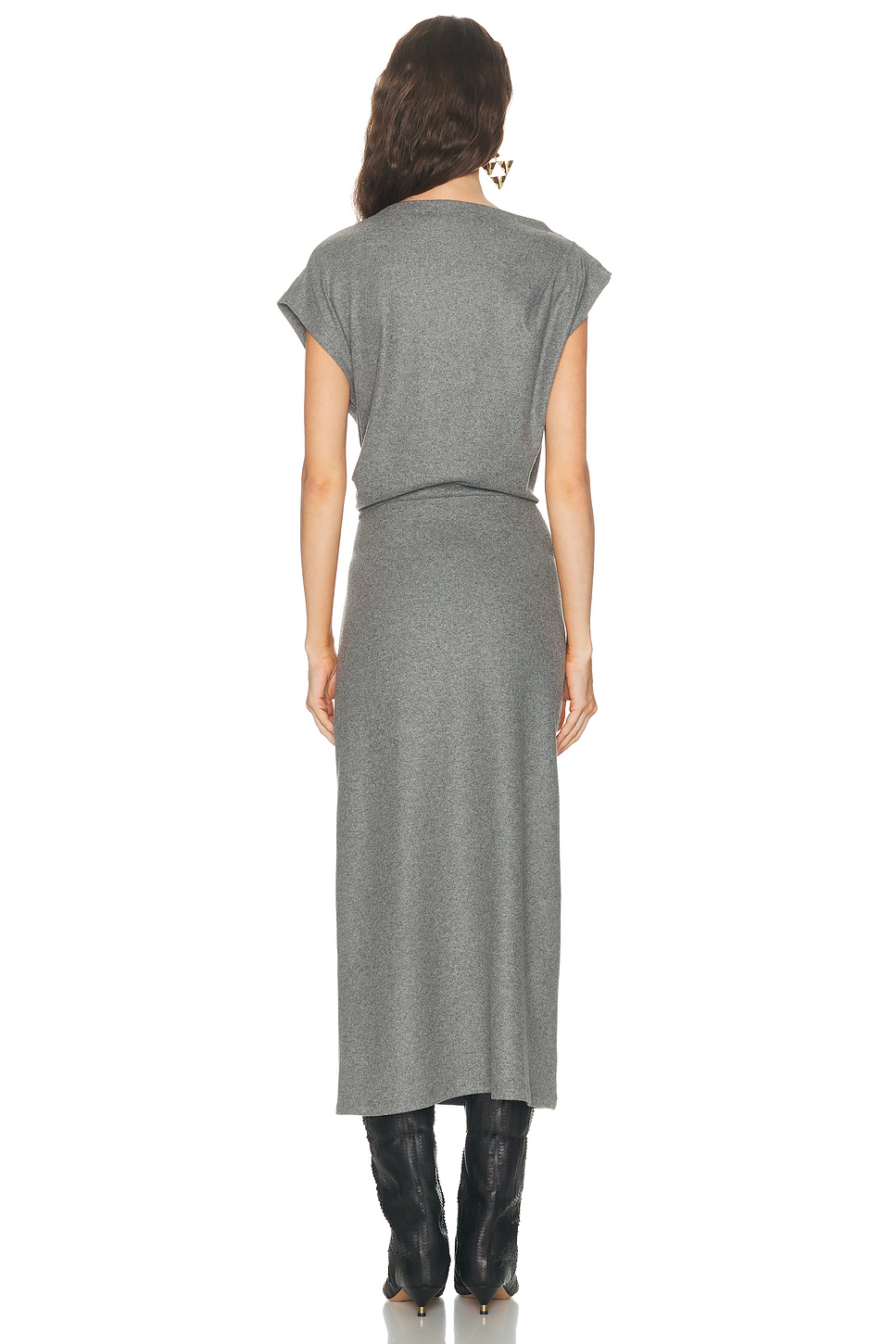 Naerys Ruched Jersey Midi