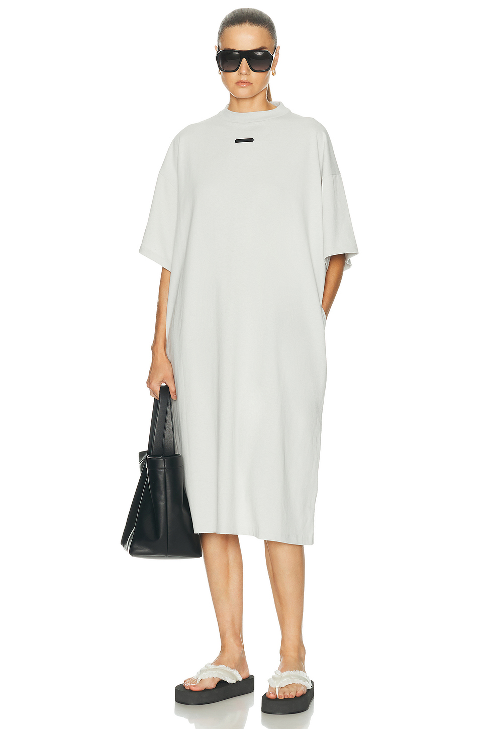 Long Cotton Jersey T-Shirt Dress