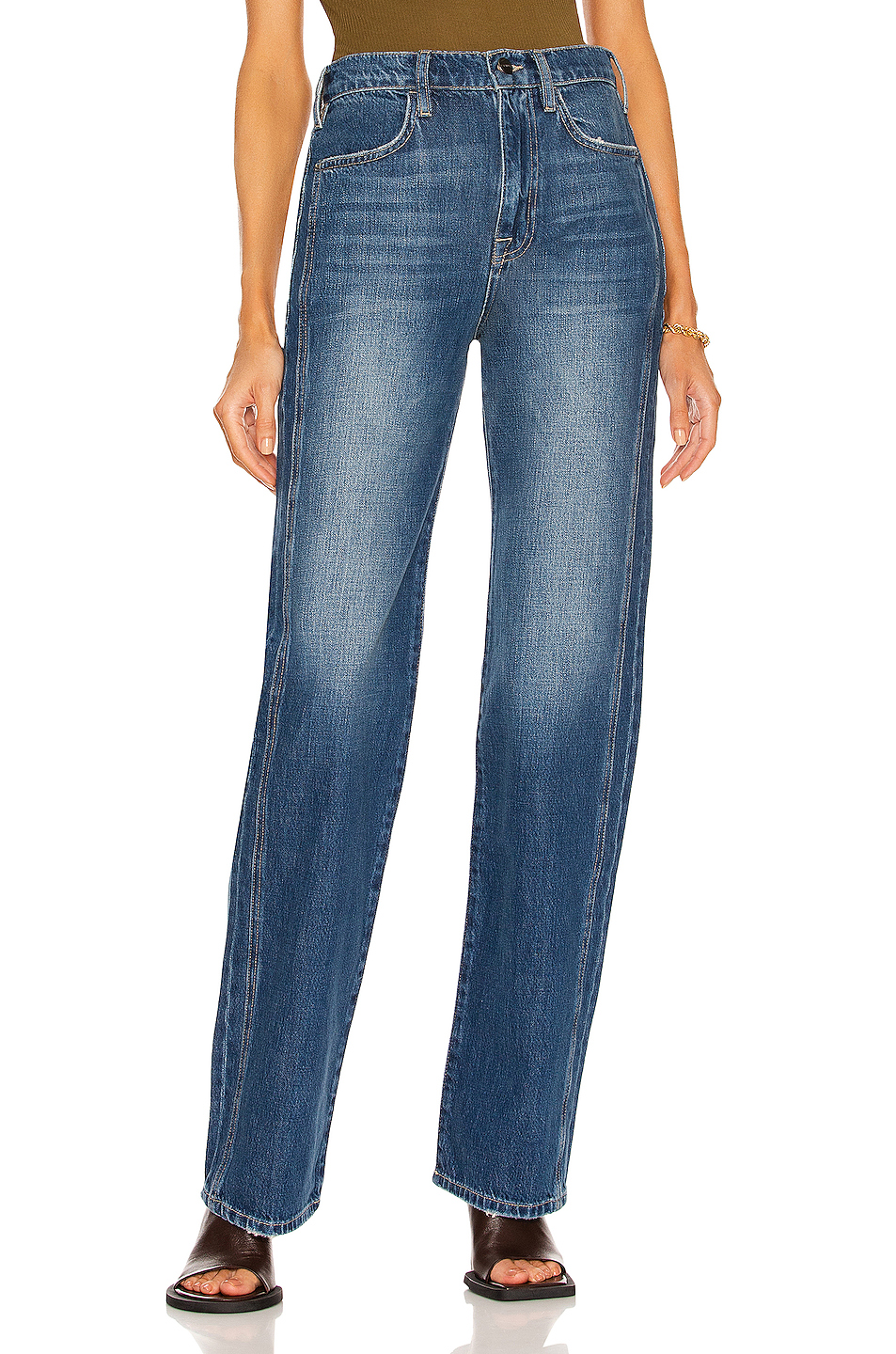 image 1 of frame le jane angeled seams in kessler