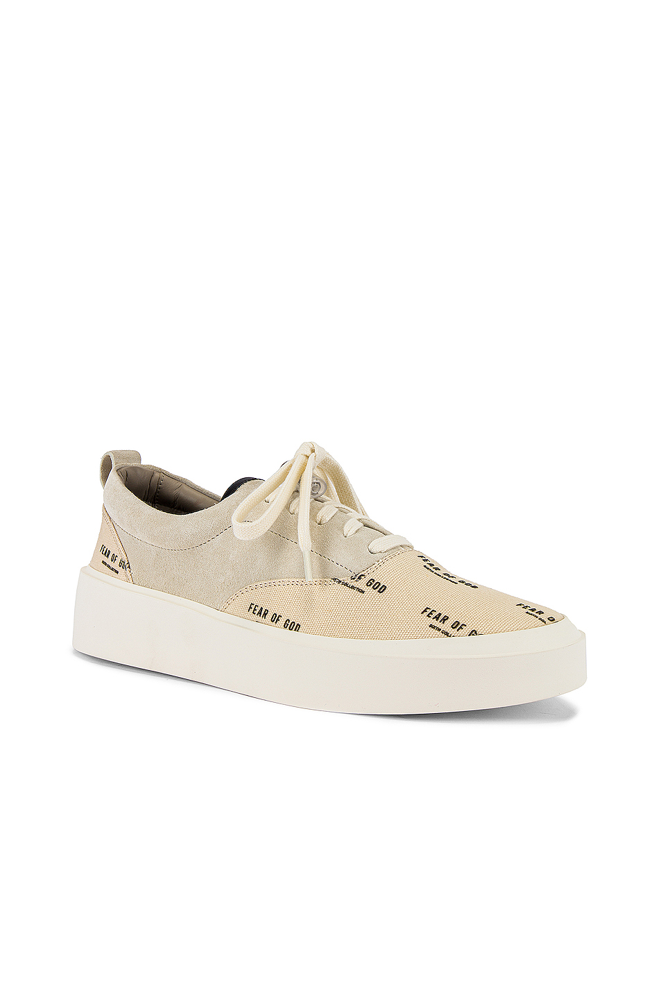 image 1 of fear of god 101 lace up sneaker in bone & cream