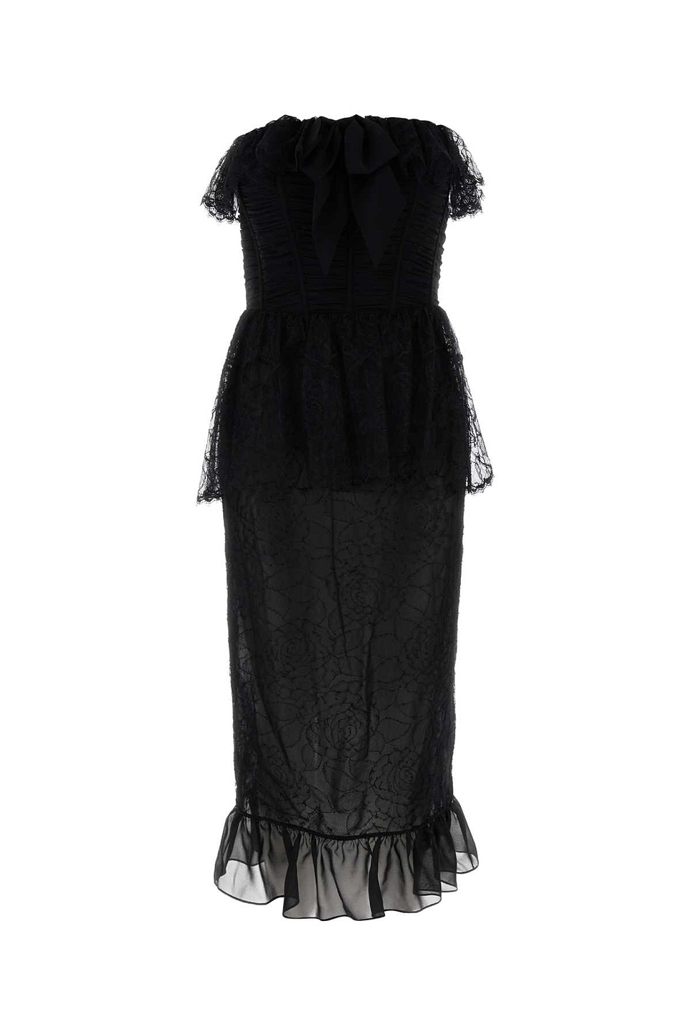 Black Lace Midi Dress