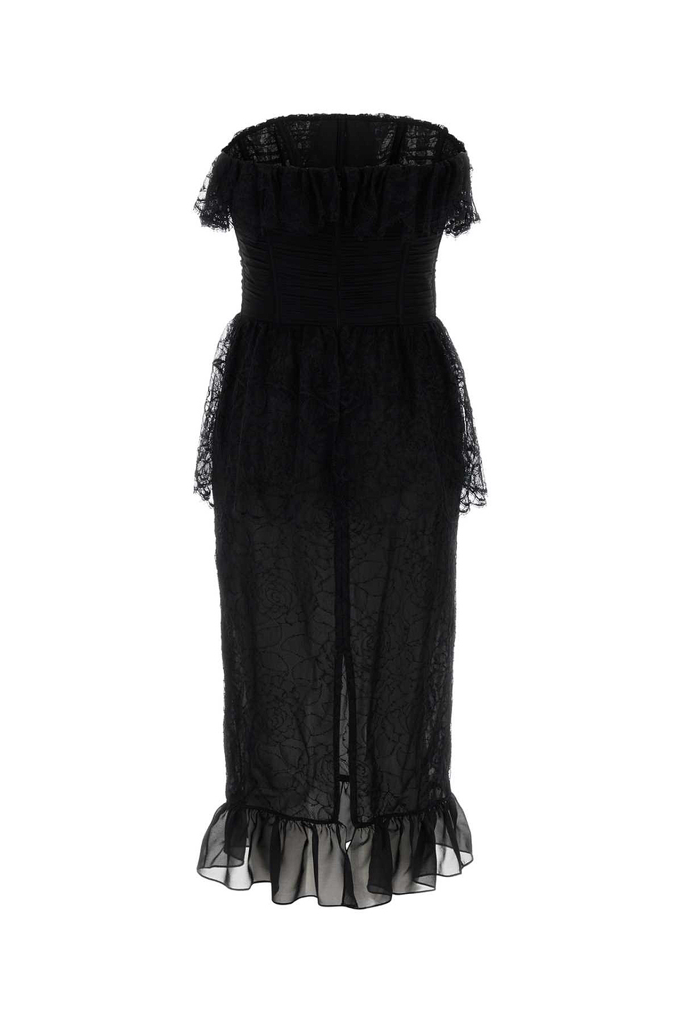 Black Lace Midi Dress