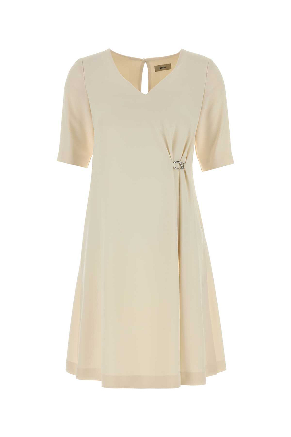 Ivory Stretch Crepe Dress