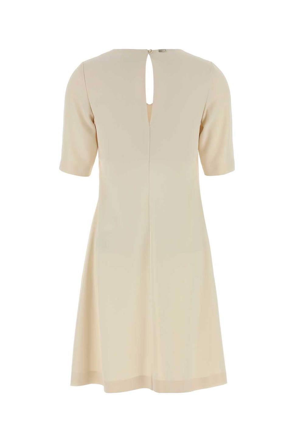 Ivory Stretch Crepe Dress