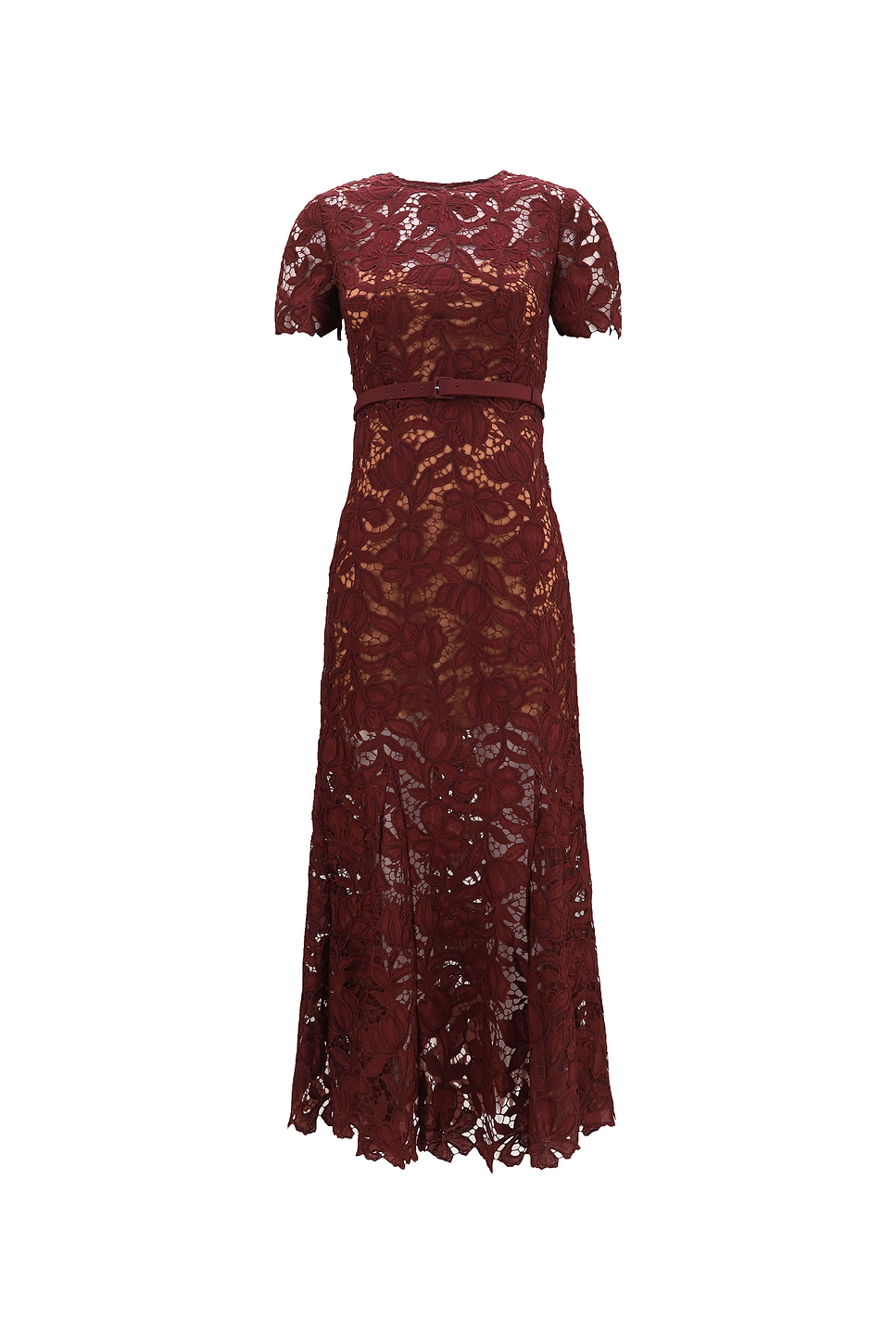 Midi Lace Waisted Dress