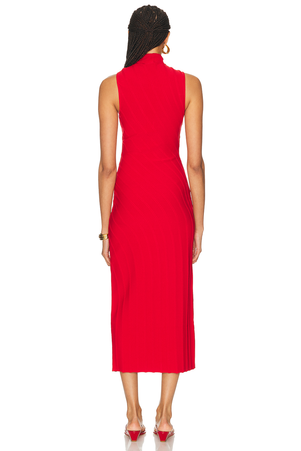 Halter Neck Ponte Midi Dress