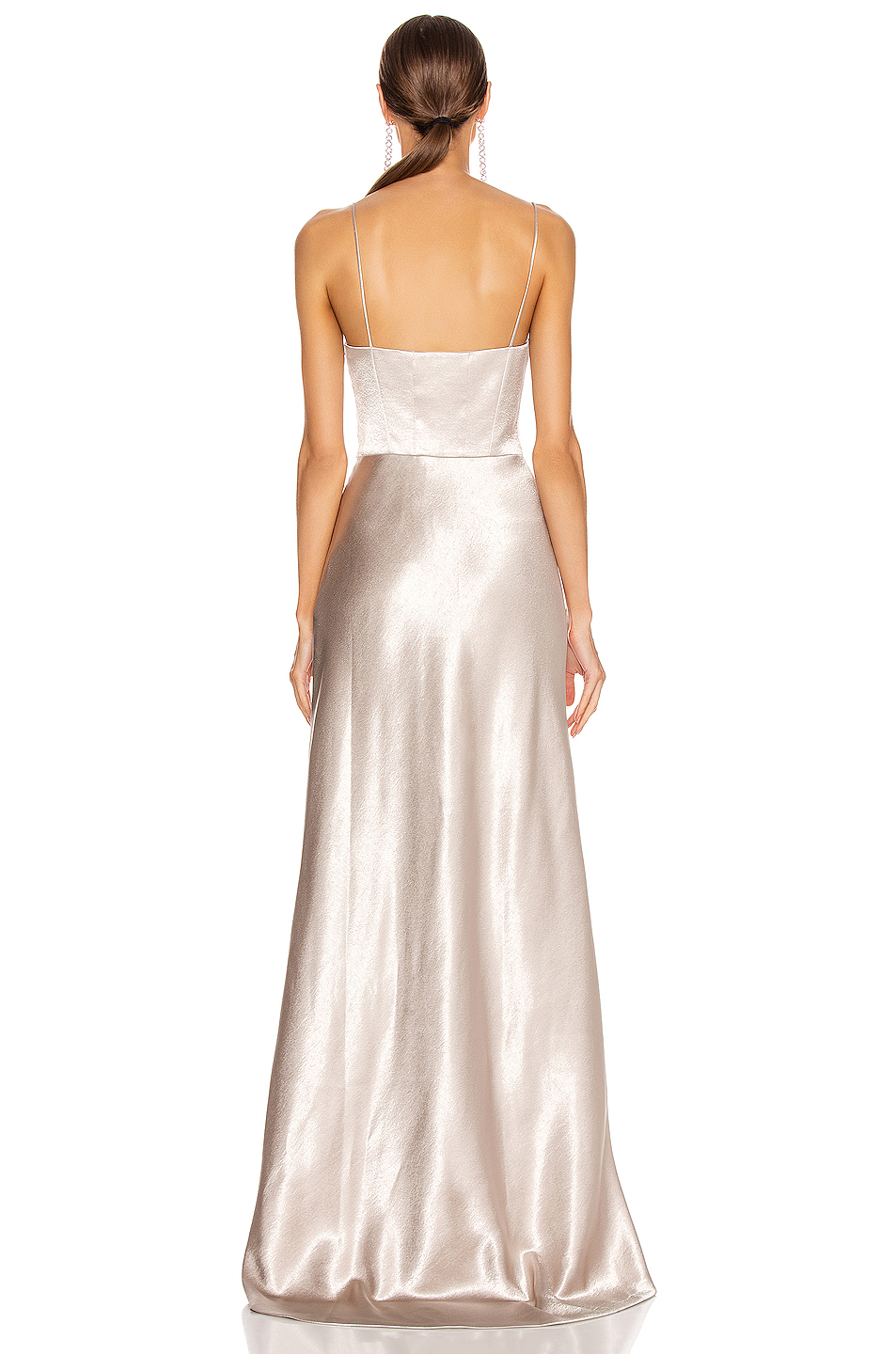 galvan phoebe 长裙 – 白金色 | fwrd