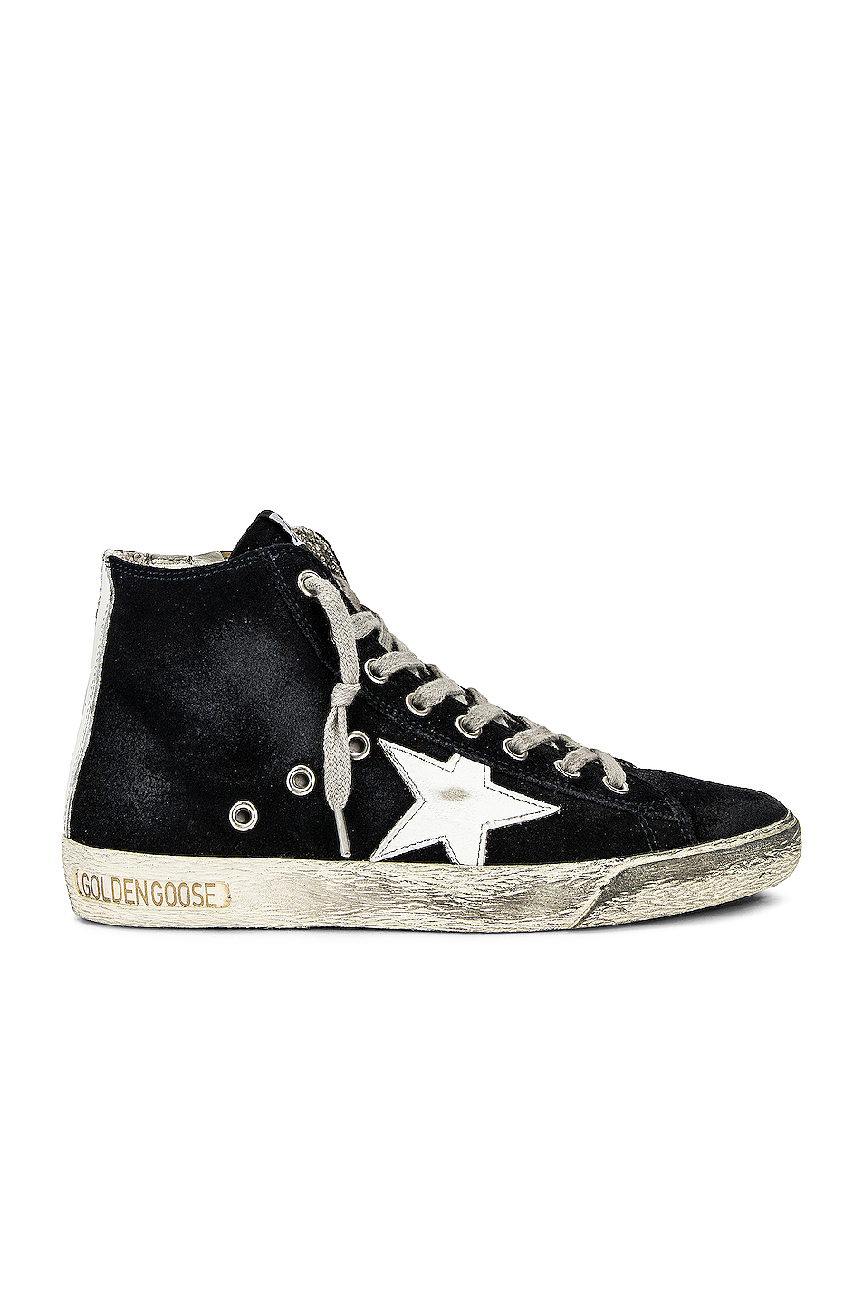 golden goose francy 高帮运动鞋 – night blue & white | fwrd