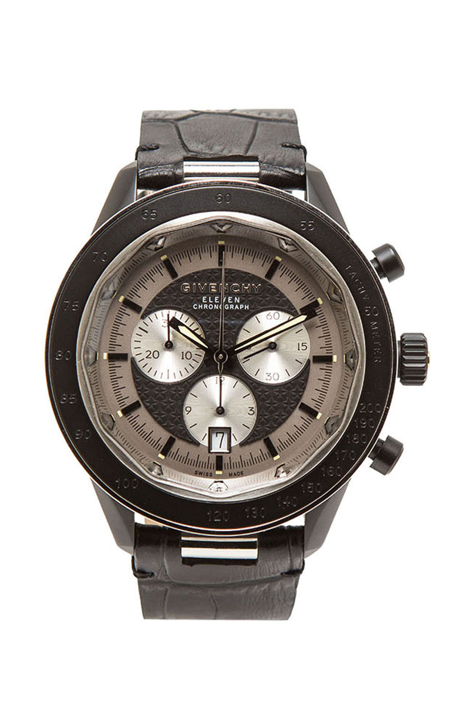 图象1 givenchy watch – black croc