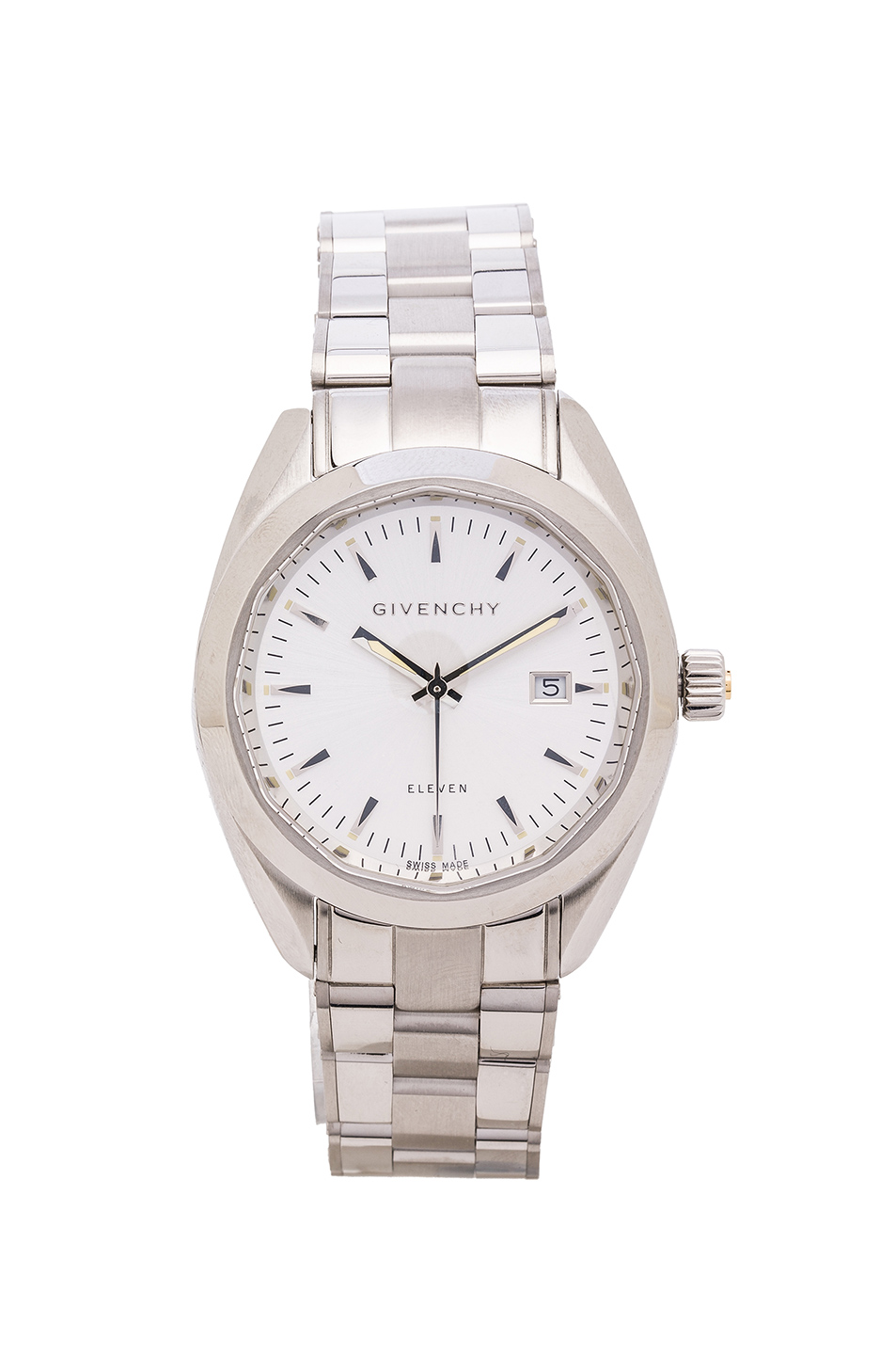 image 1 of givenchy eleven 40mm in white & silver