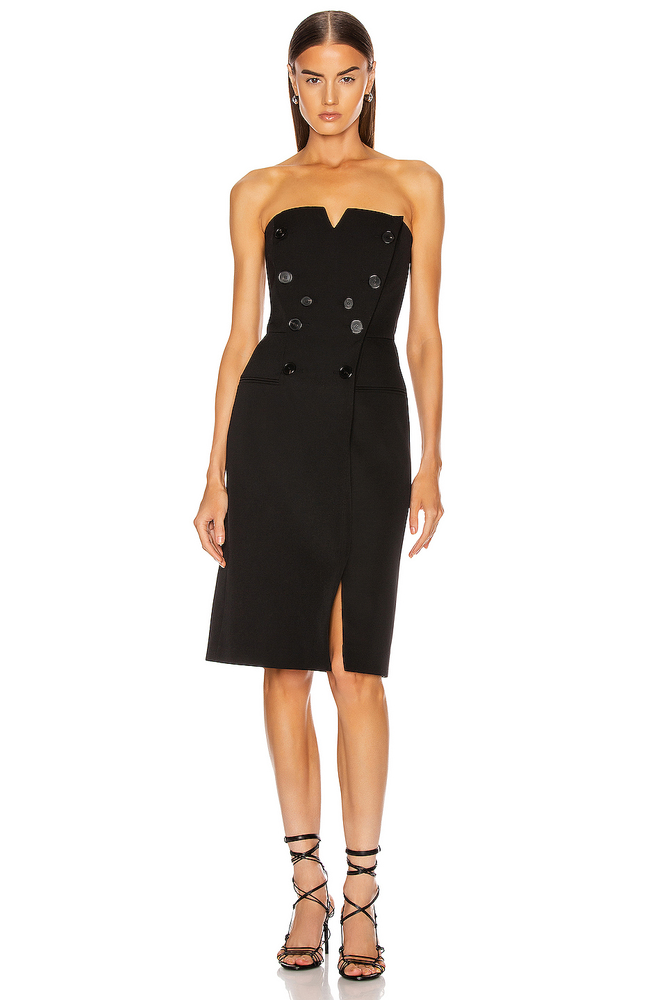image 1 of givenchy bustier mini dress in black