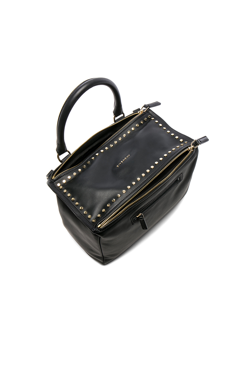 中号光滑皮革铆钉潘多拉包