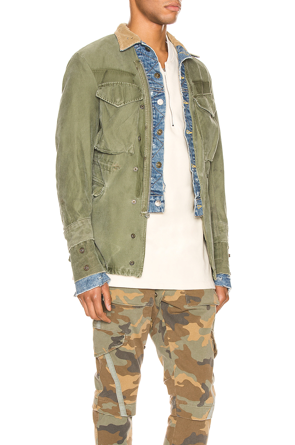 greg lauren front ollie 军装夹克 – 军装 | fwrd