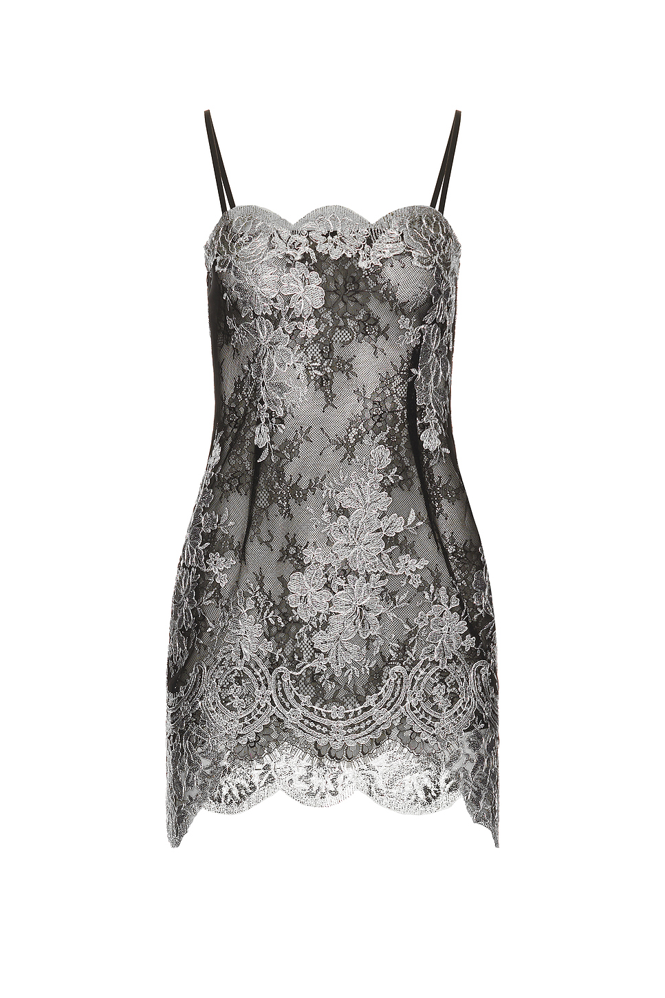 Guipure Lace Slip Mini Dress