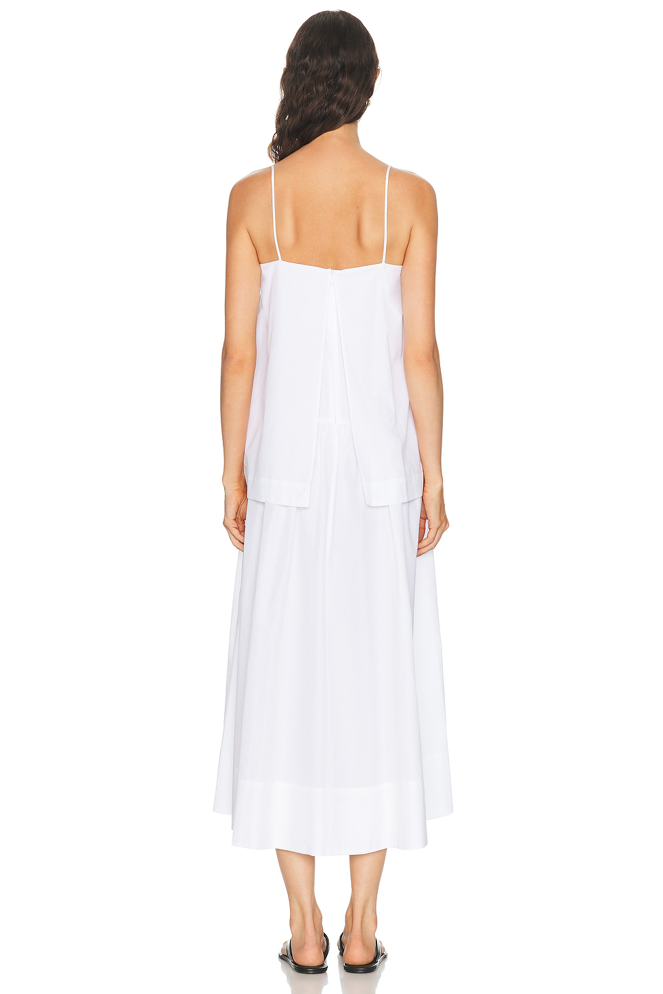 Cotton Poplin Strap Maxi Dress