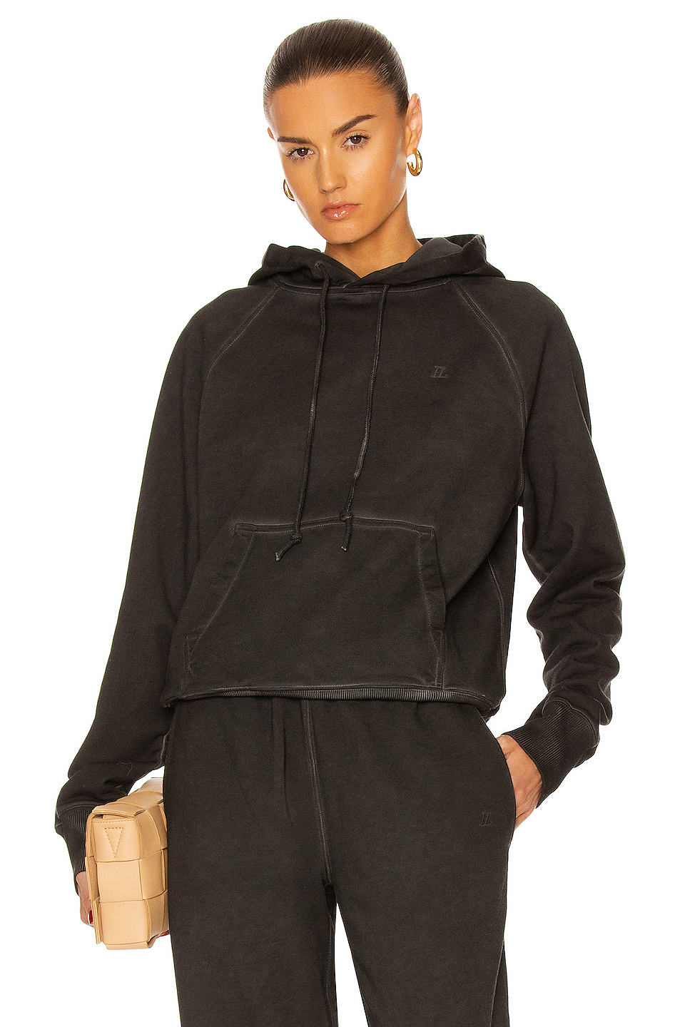 image 1 of helmut lang class hoodie in charcoal