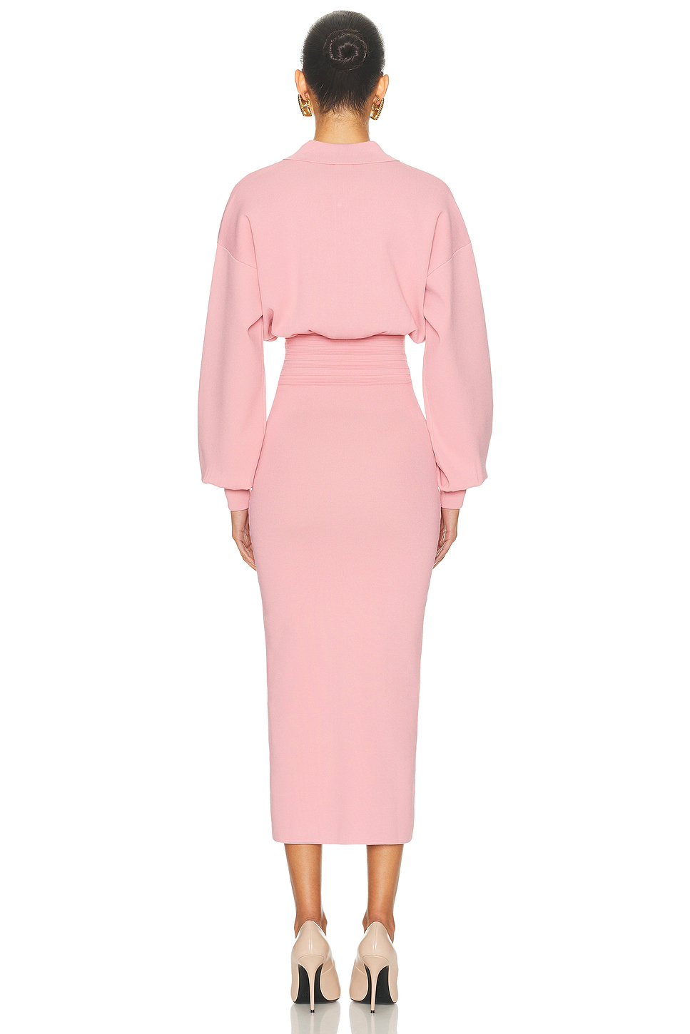Hildie Polo Knit Midi Dress