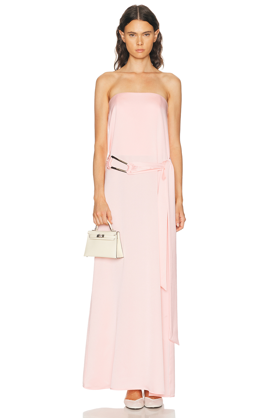 Cindy Corset Boned Crepe Maxi