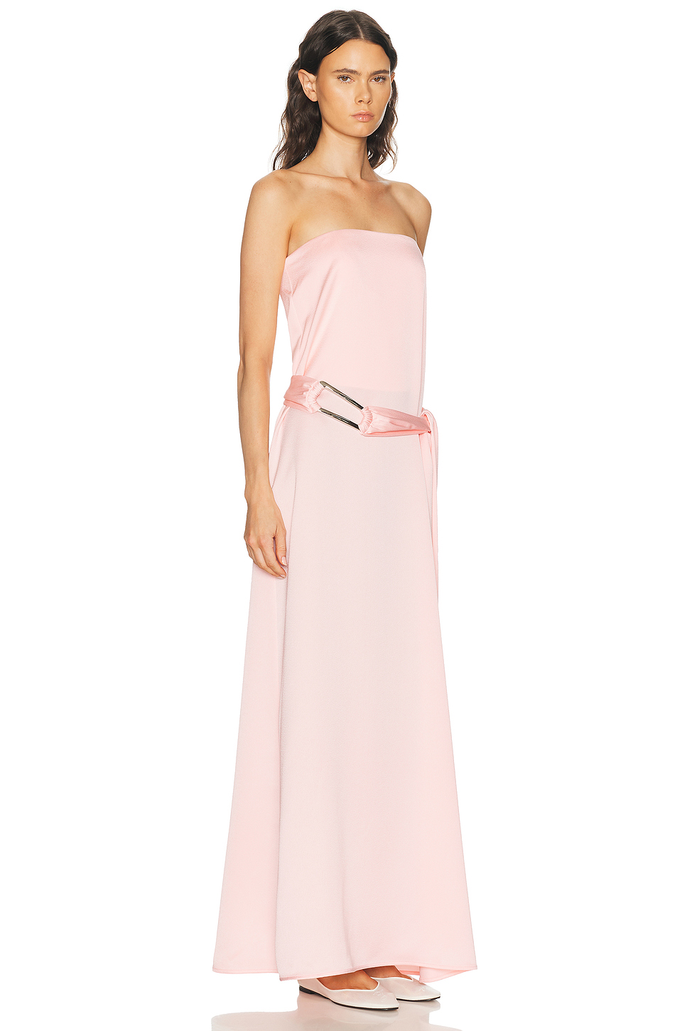 Cindy Corset Boned Crepe Maxi