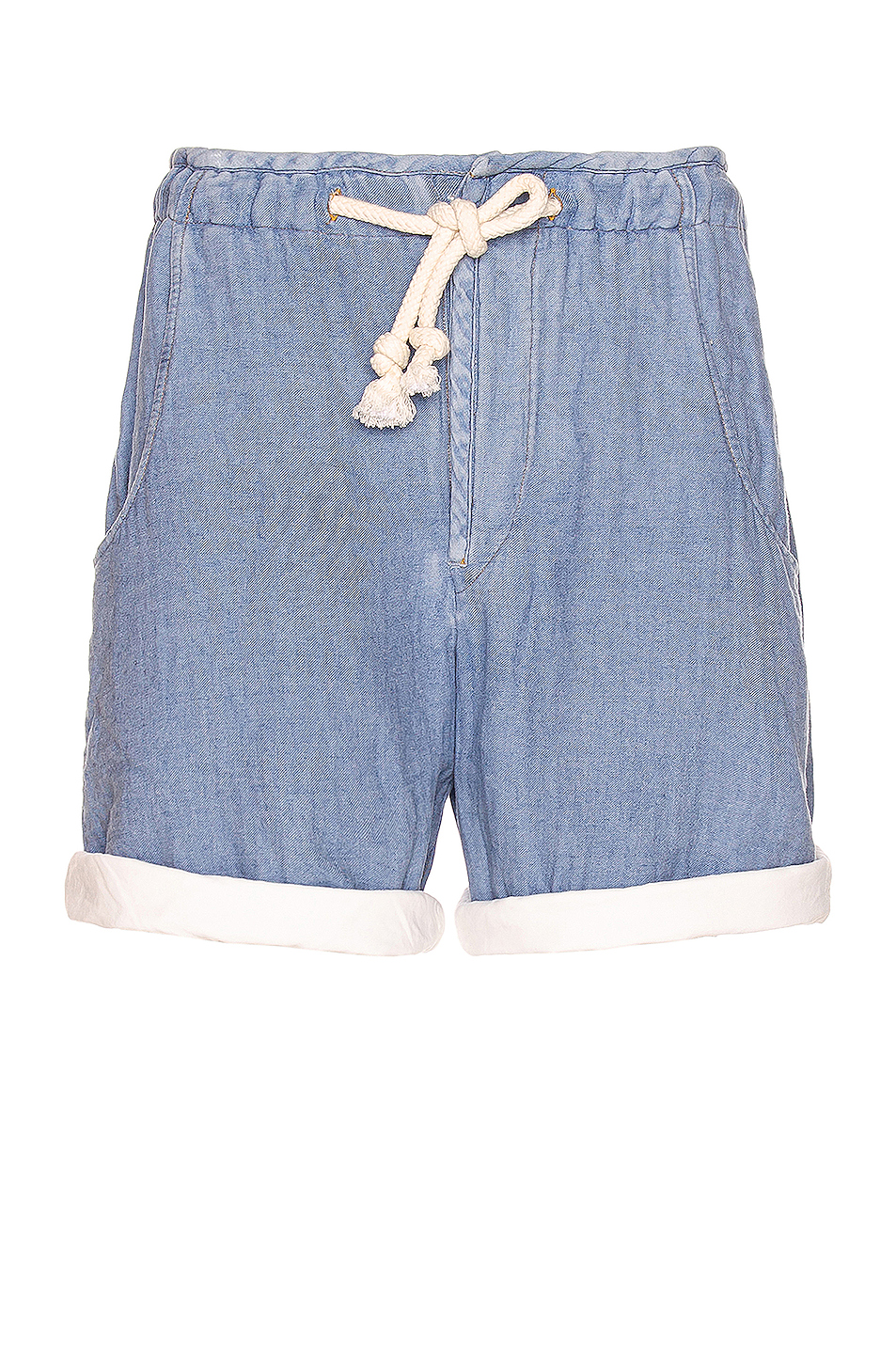 image 1 of isabel marant tubique shorts in light blue