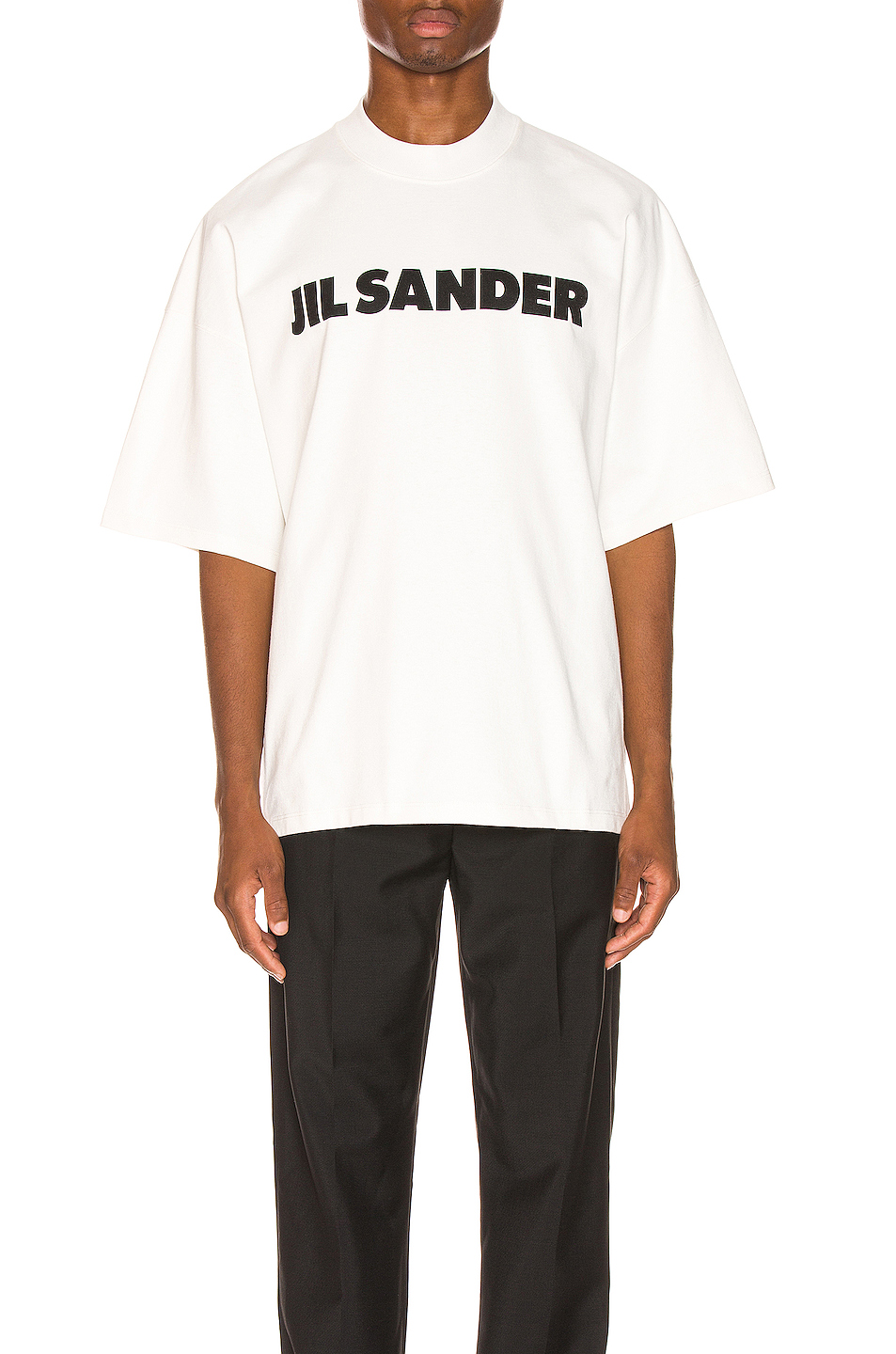 image 1 of jil sander logo tee in ultra white