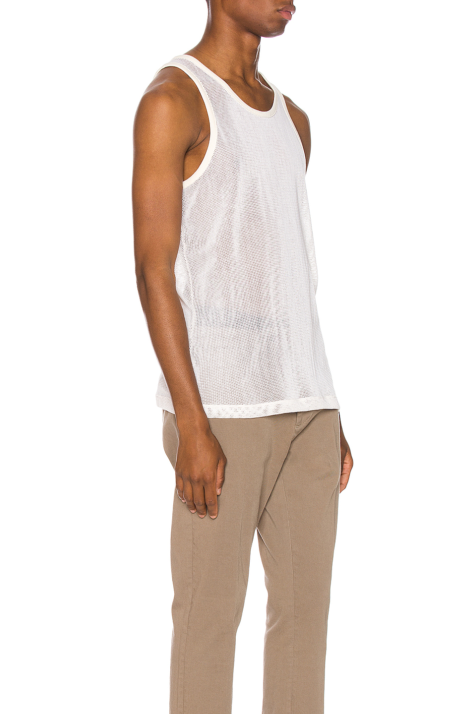 image 2 of john elliott cotton mesh tank in natural