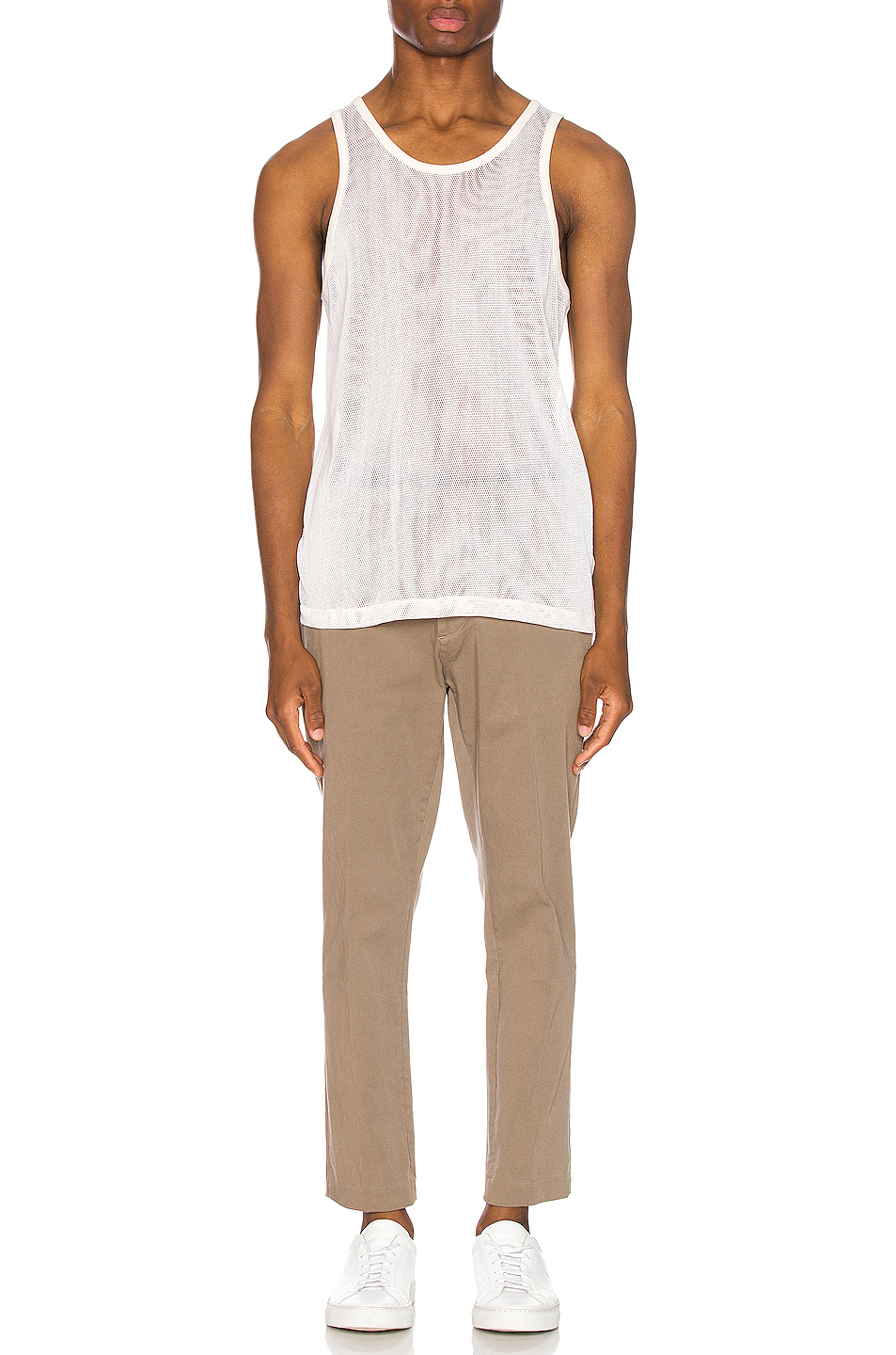 image 4 of john elliott cotton mesh tank in natural