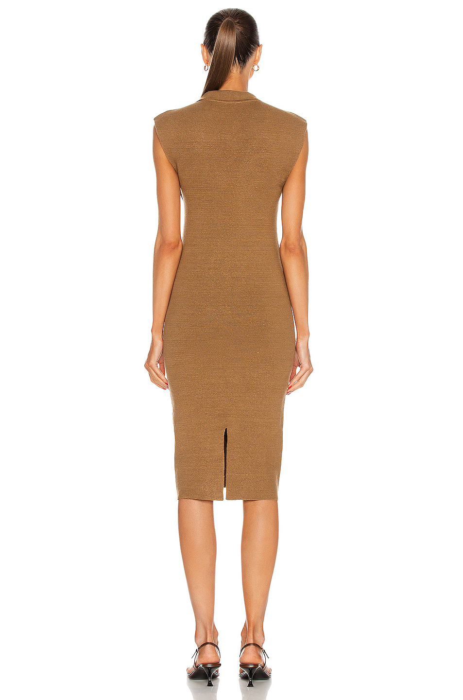 image 3 of jacquemus la robe santon in dark beige
