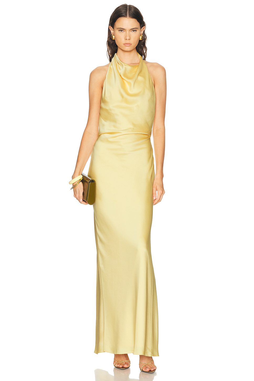Reannon Halter Satin Gown