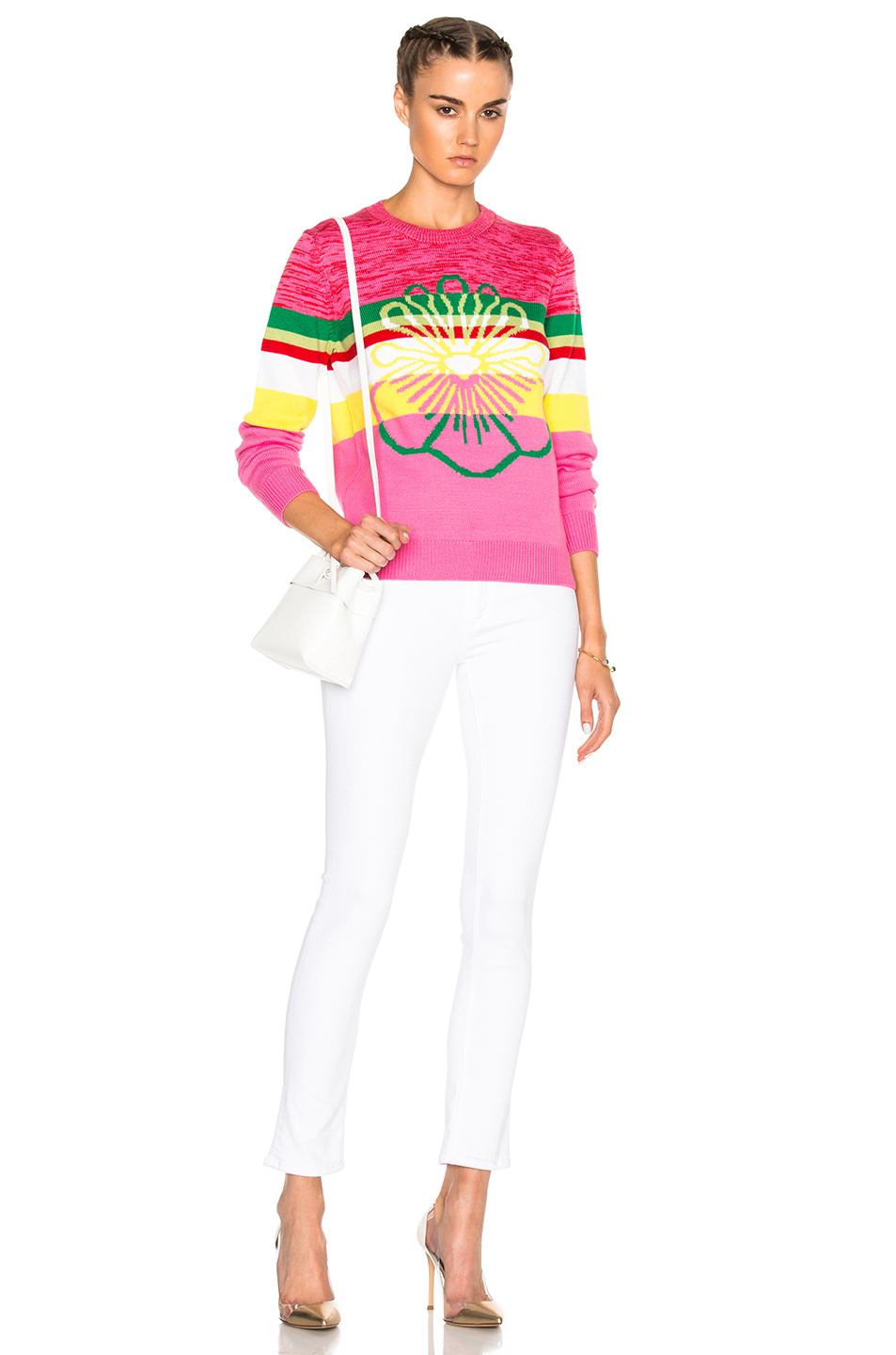 kenzo flower sweater – 秋海棠色 | fwrd