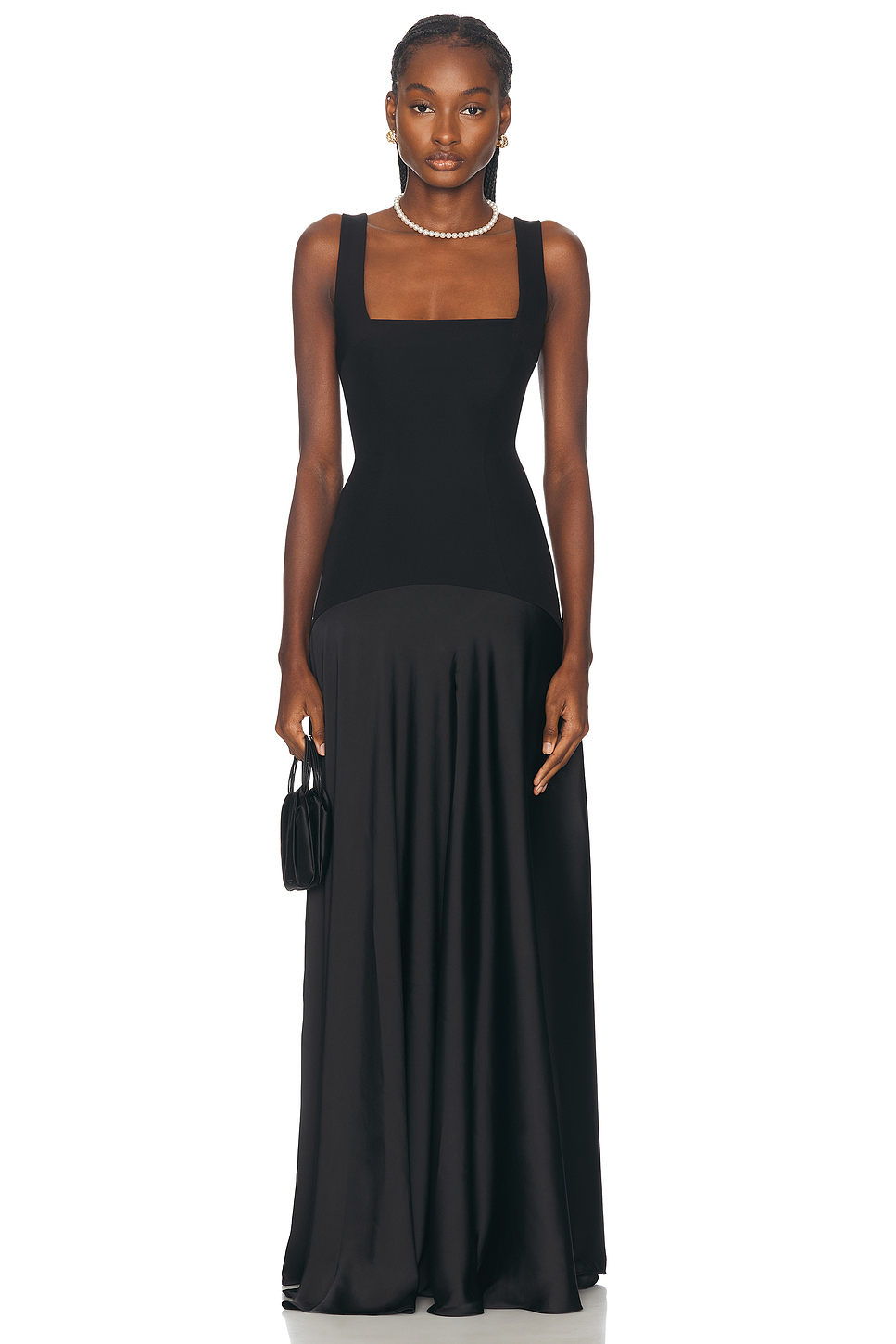 Sidney Suiting Bodice Satin Skirt Gown