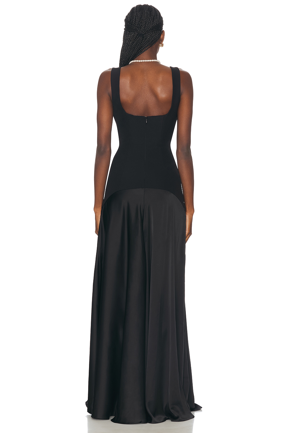 Sidney Suiting Bodice Satin Skirt Gown