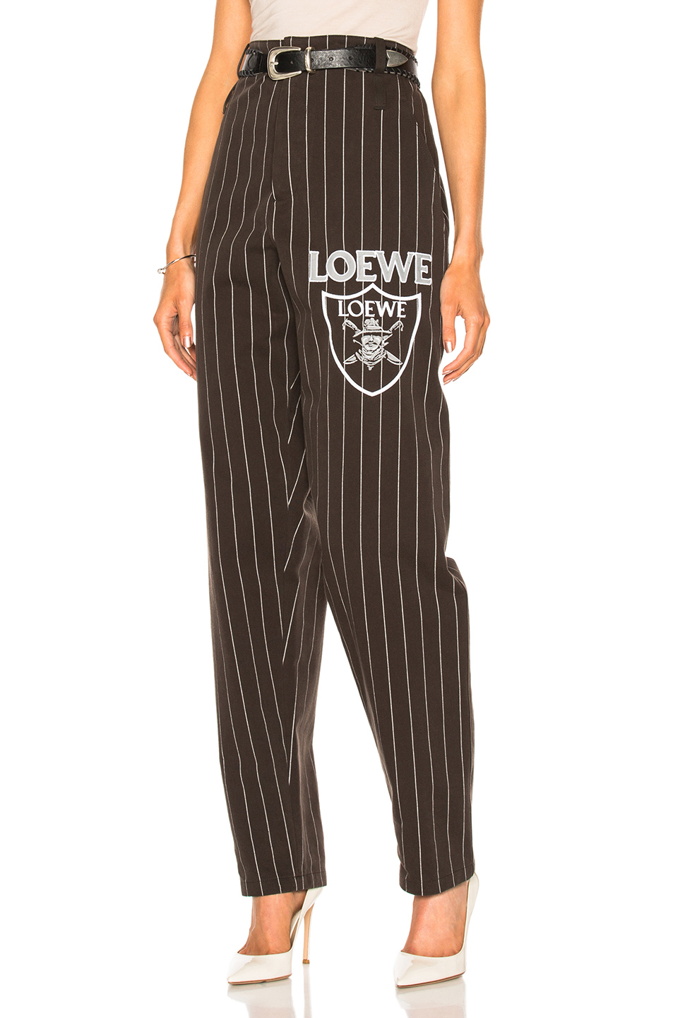 image 1 of loewe baggy trousers in black