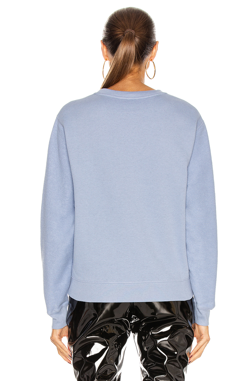image 3 of loewe anagram sweatshirt in dusty blue