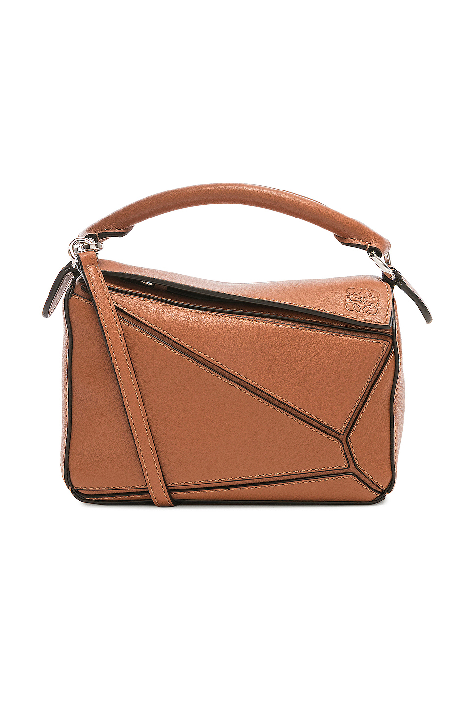 image 1 of loewe puzzle mini bag in tan