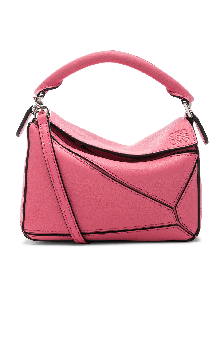 image 1 of loewe puzzle mini bag in wild rose