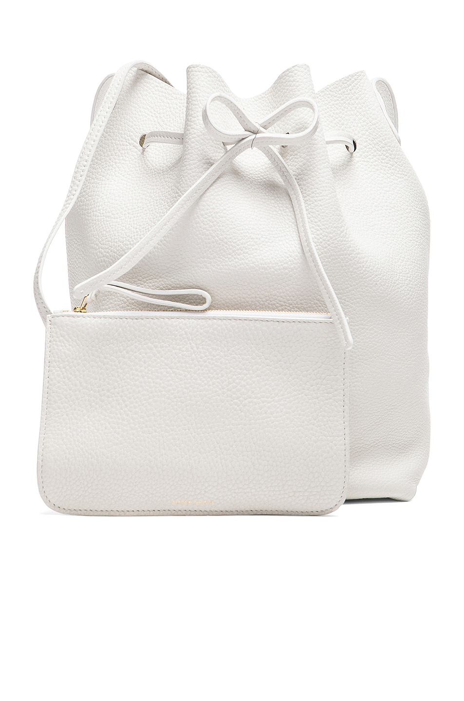 mansur gavriel tumble 大号水桶包 – white | fwrd