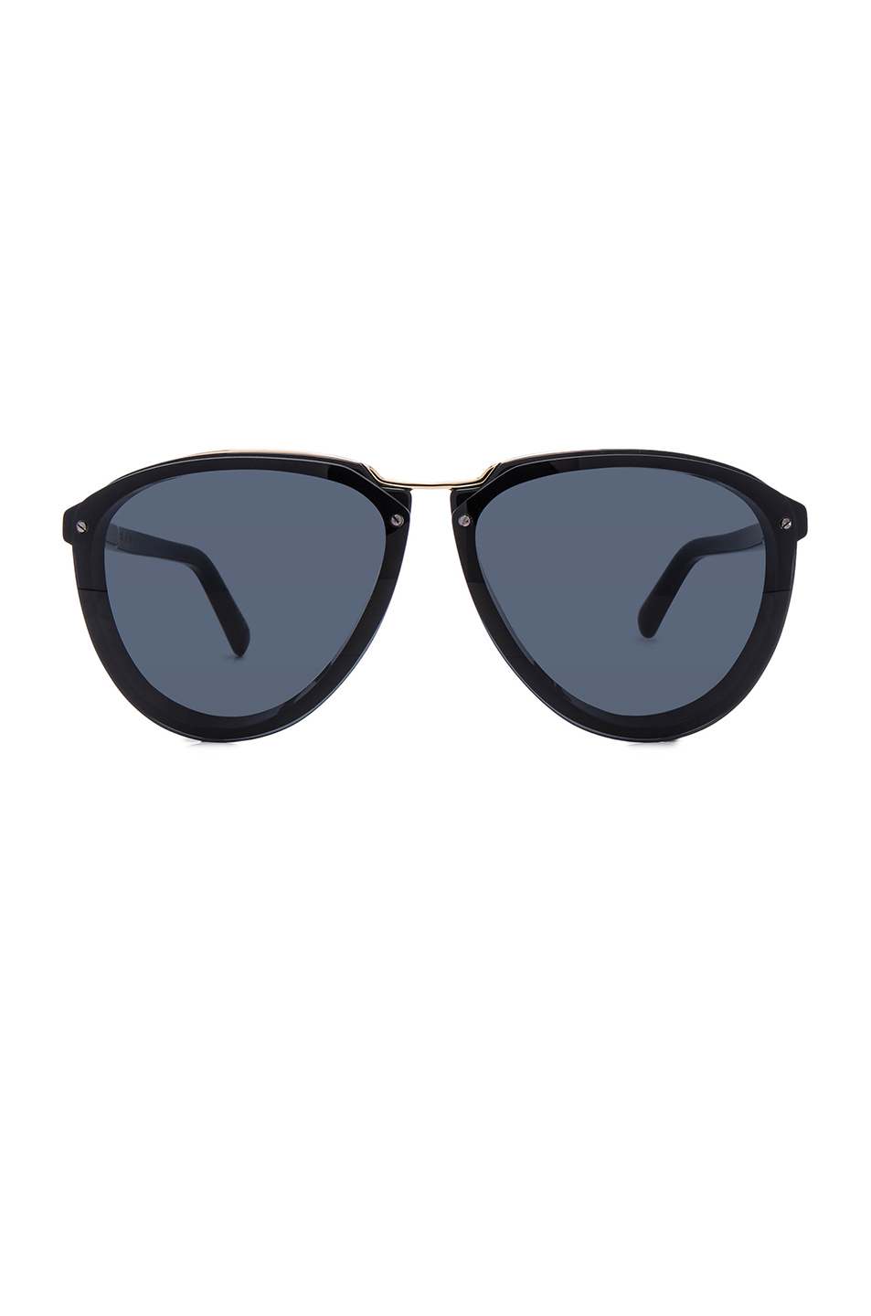 image 1 of marni acetate & metal sunglasses in black