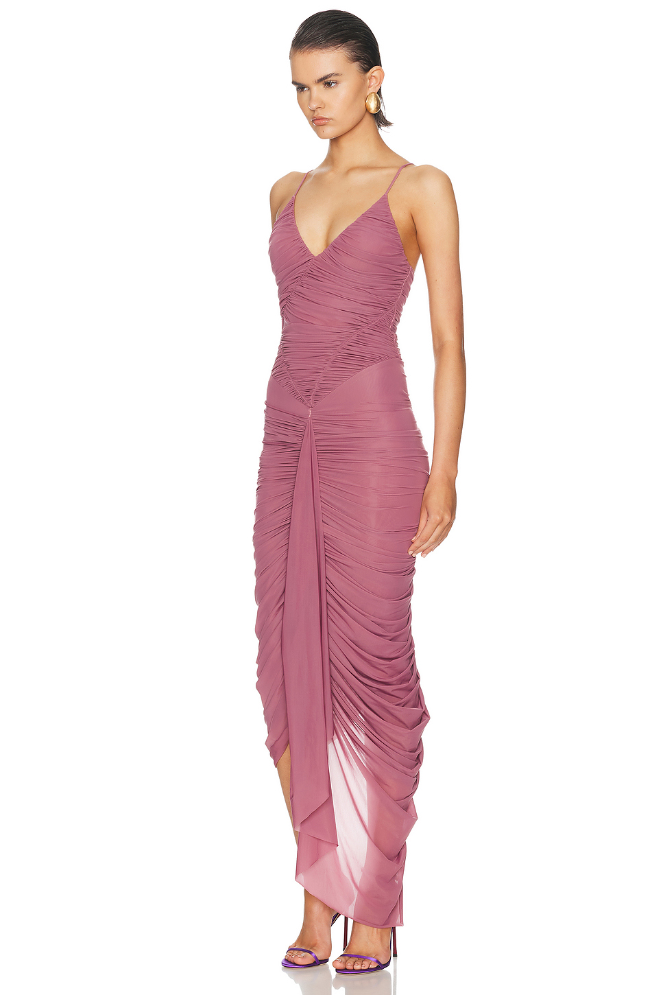 Mater Asymmetrical Ruffle Maxi