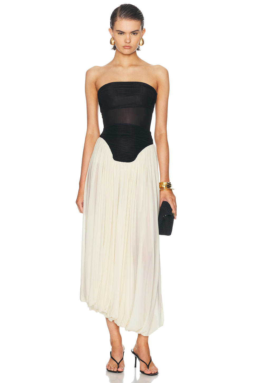 Lux Ruffle Knit Maxi Dress