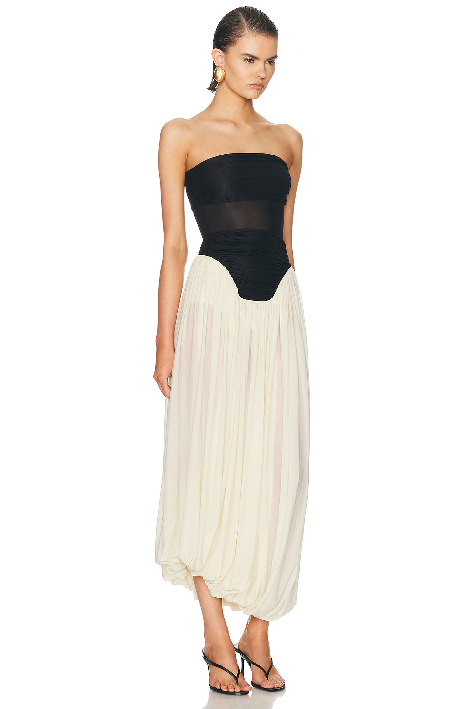 Lux Ruffle Knit Maxi Dress