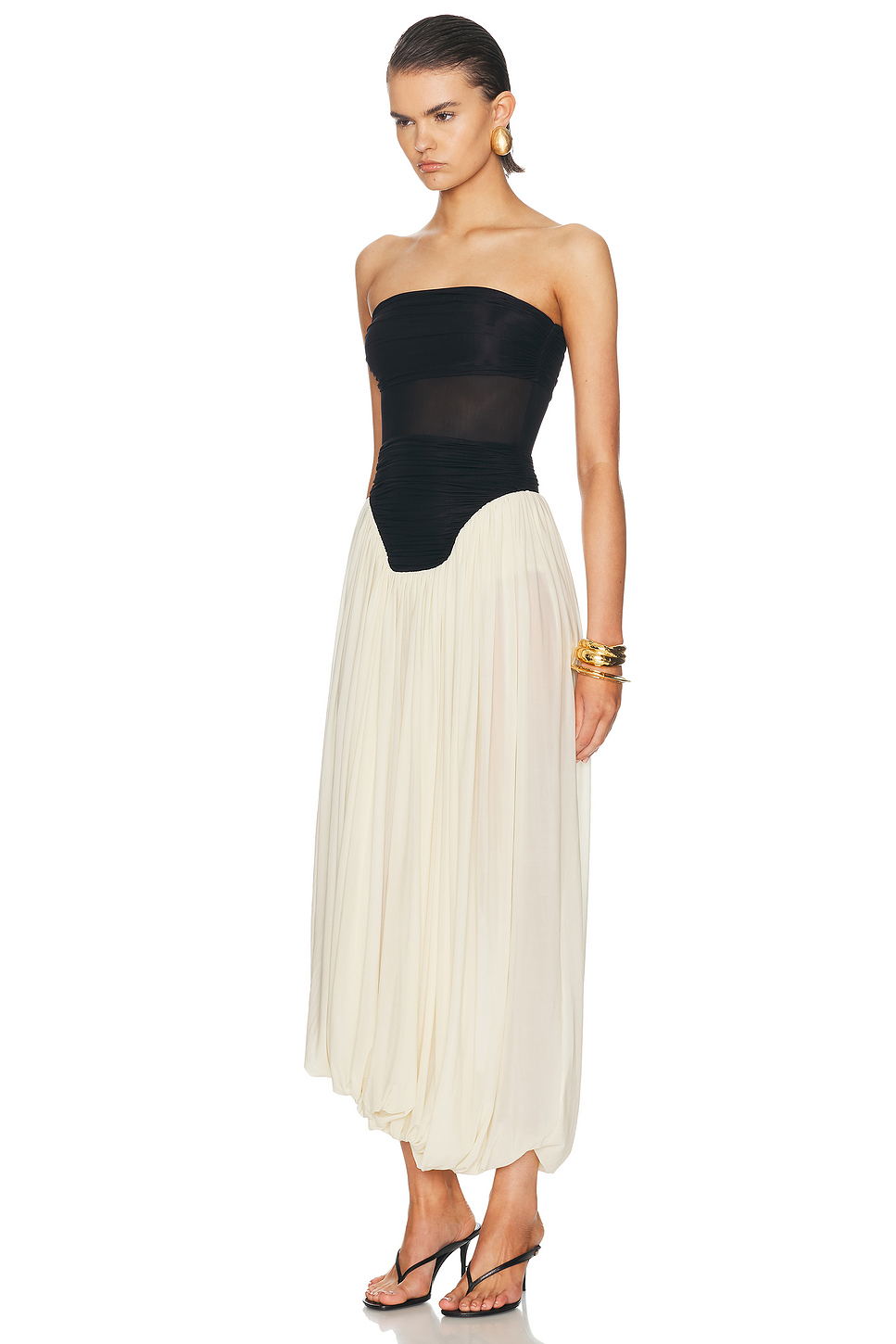 Lux Ruffle Knit Maxi Dress