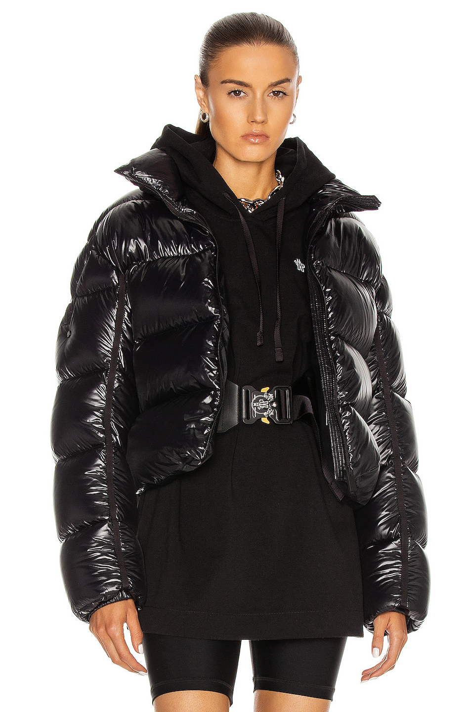 image 1 of moncler genius moncler alyx caliste jacket in black