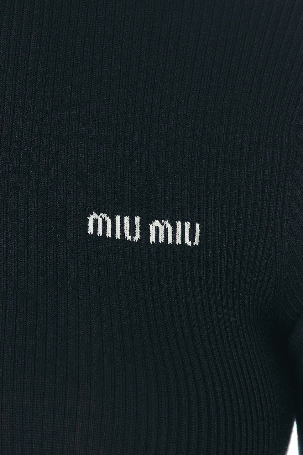 Cotton Rib Mini Dress with Half Zip