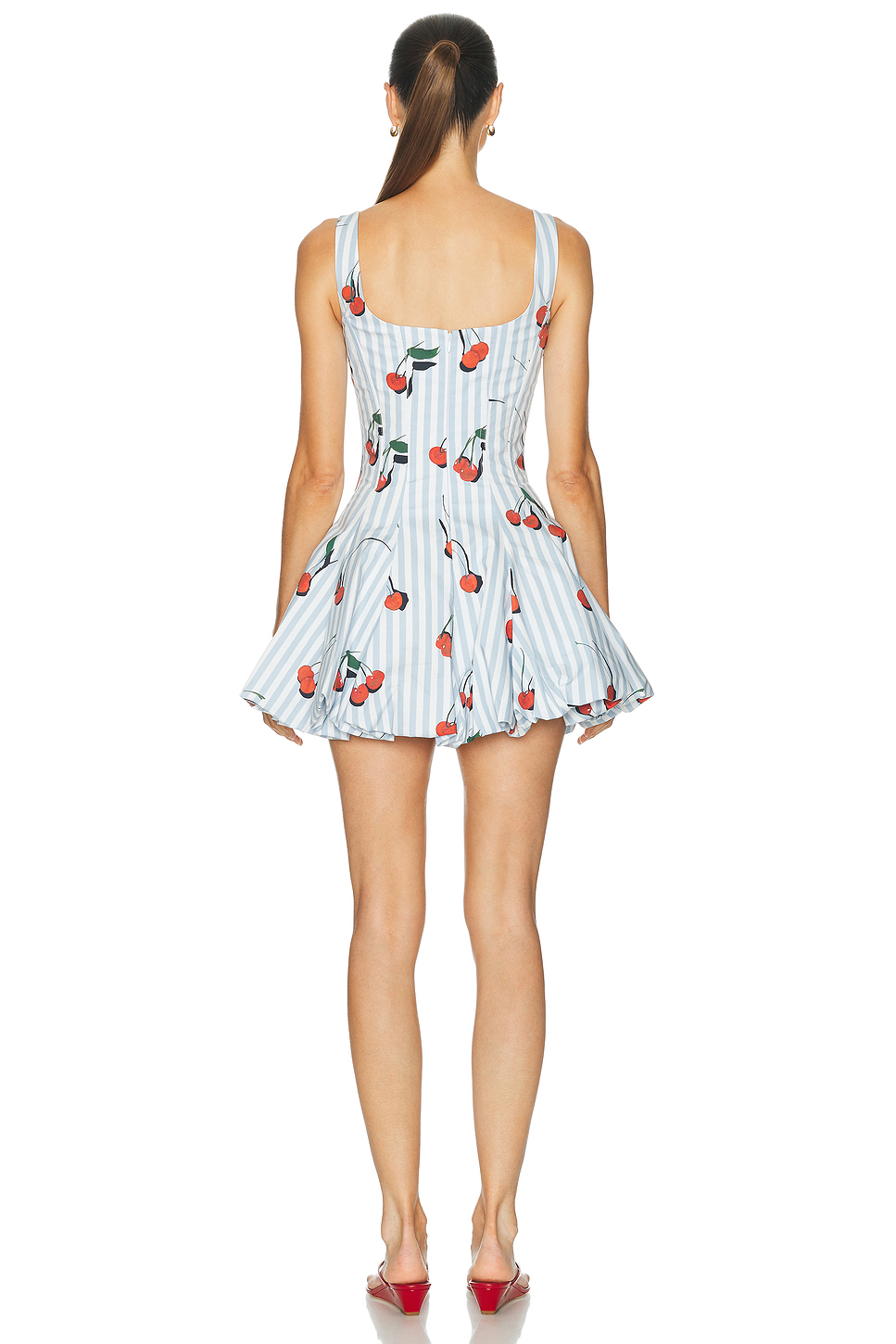 Heavyweight Cotton Poplin Bubble Mini Dress