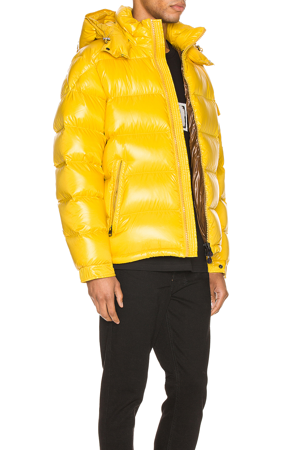 image 3 of moncler maya jacket in yellow
